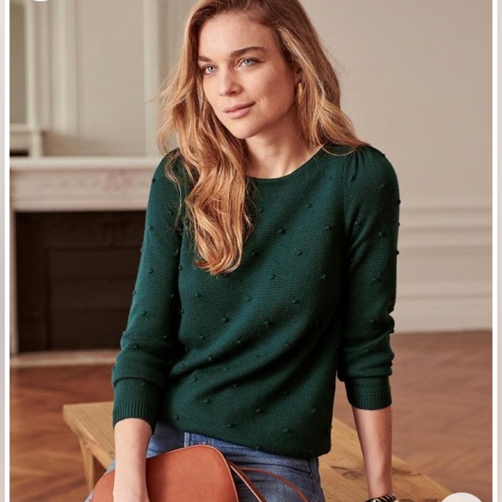 Sezane Hans Jumper - forest green small